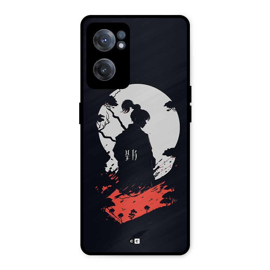 Japanese Warrior Metal Back Case for OnePlus Nord CE 2 5G