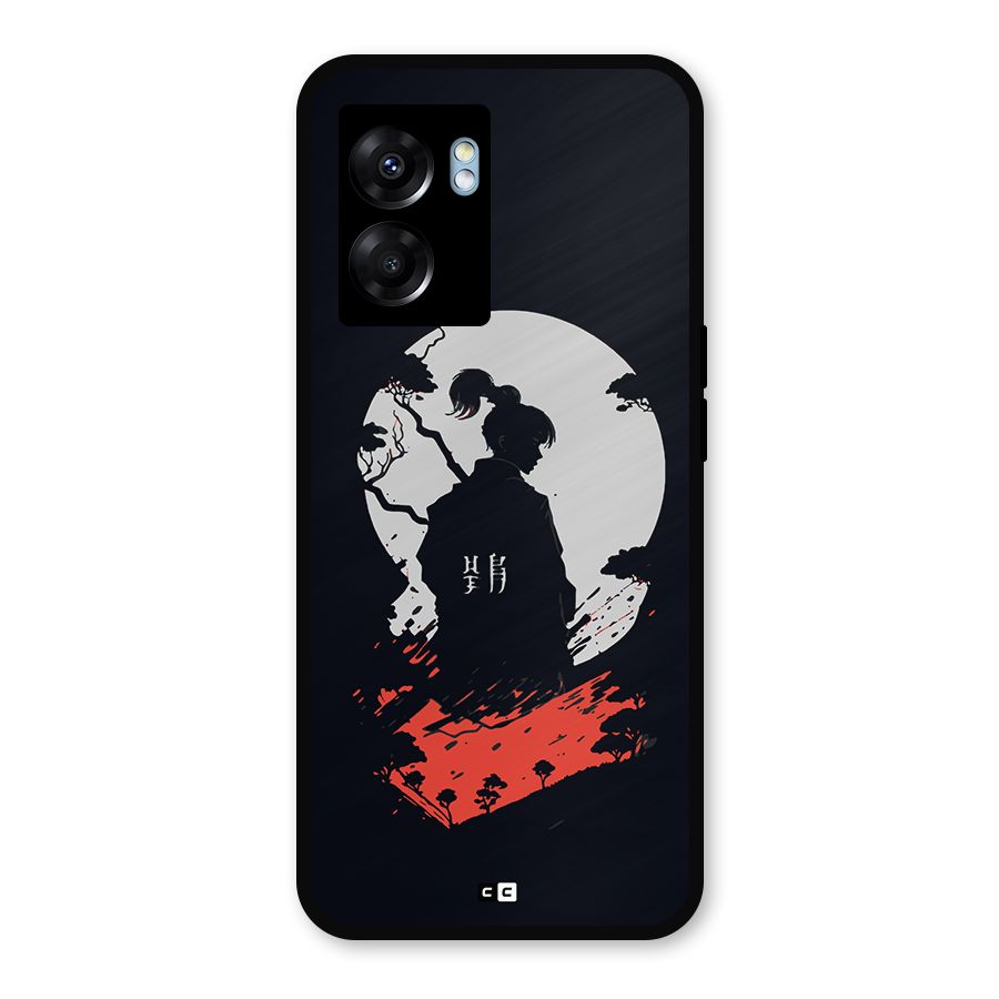 Japanese Warrior Metal Back Case for Oppo K10 (5G)
