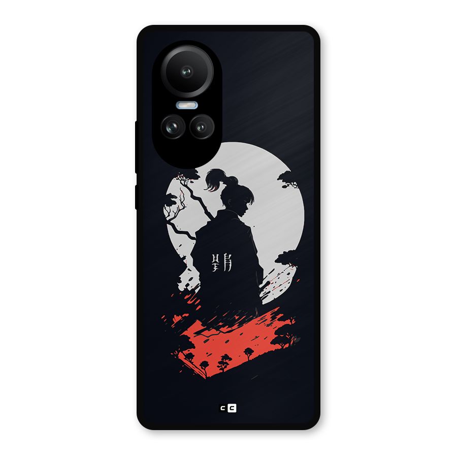 Japanese Warrior Metal Back Case for Oppo Reno10 Pro