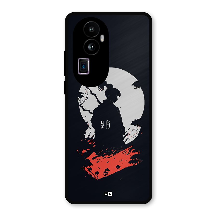 Japanese Warrior Metal Back Case for Oppo Reno10 Pro Plus