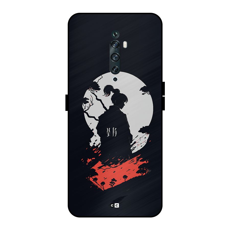 Japanese Warrior Metal Back Case for Oppo Reno2 Z