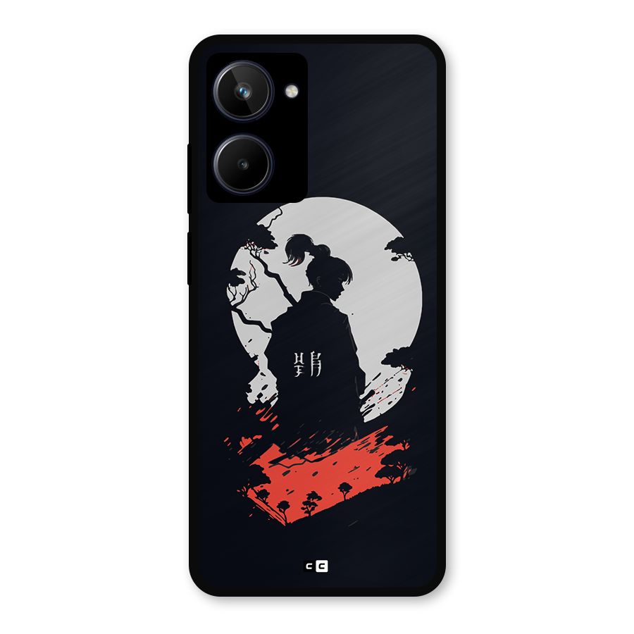Japanese Warrior Metal Back Case for Realme 10