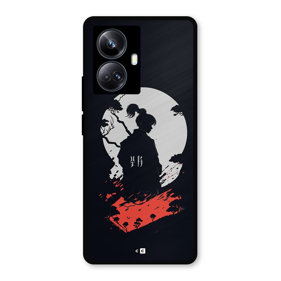 Japanese Warrior Metal Back Case for Realme 10 Pro Plus