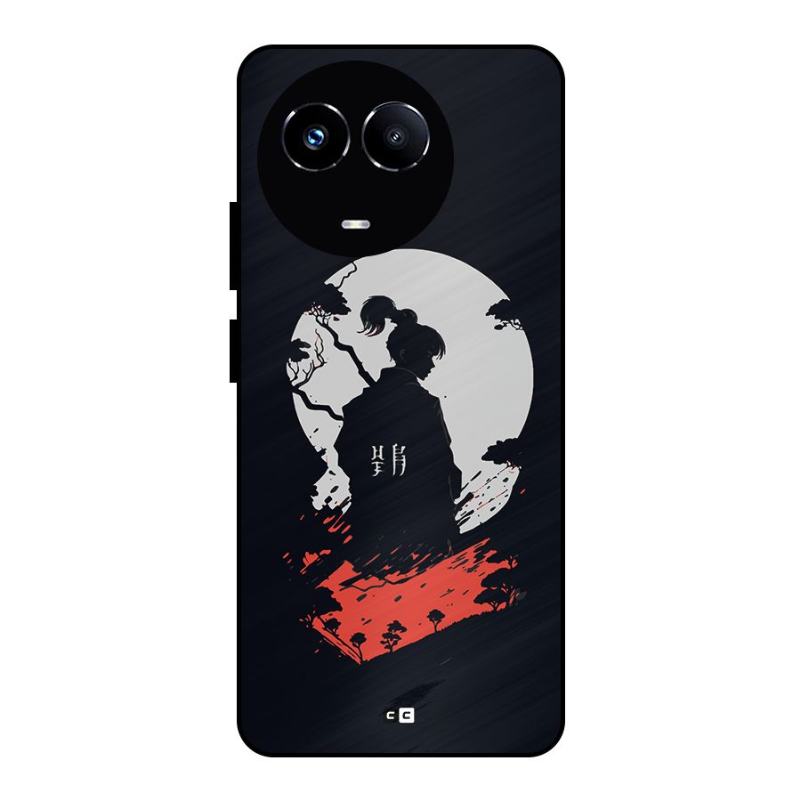 Japanese Warrior Metal Back Case for Realme 11 5G