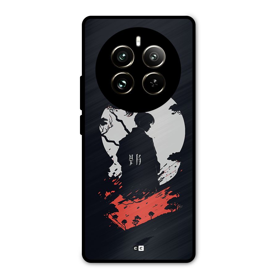 Japanese Warrior Metal Back Case for Realme 12 Pro