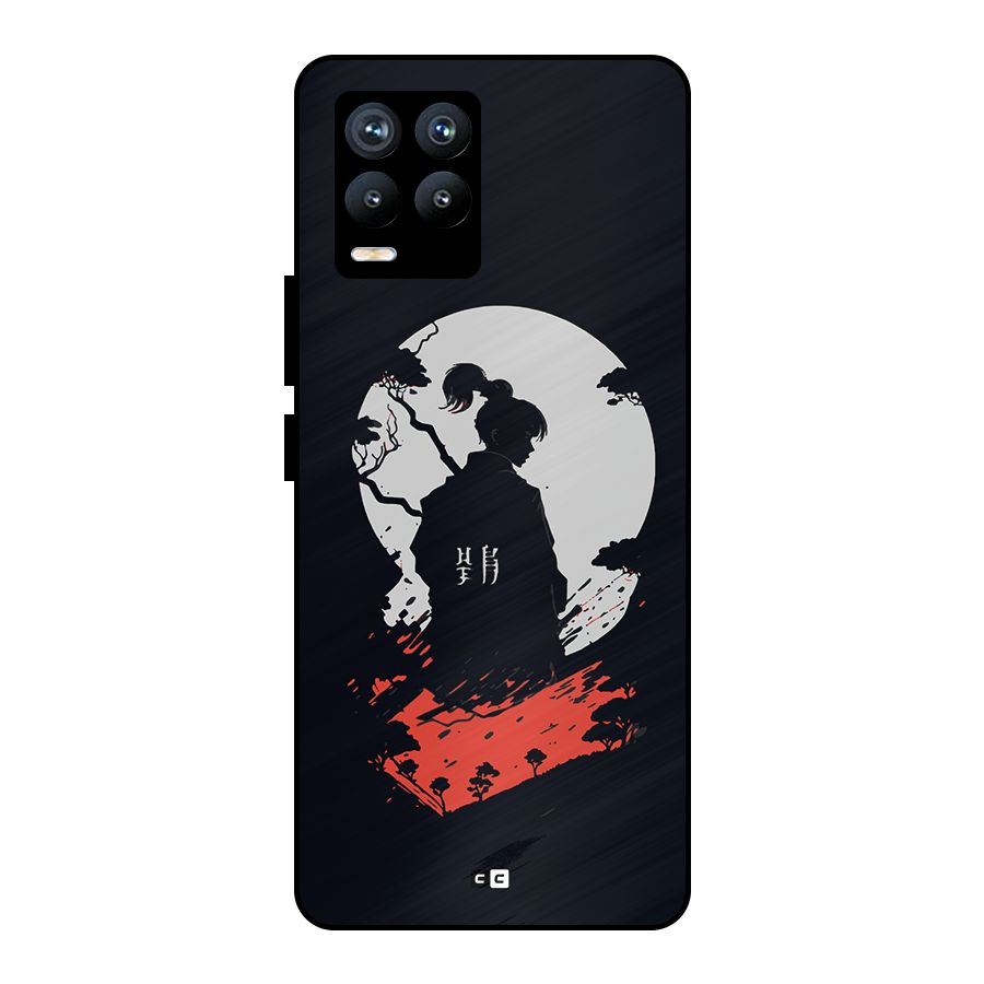 Japanese Warrior Metal Back Case for Realme 8 Pro