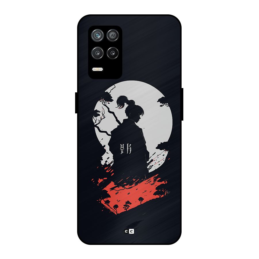 Japanese Warrior Metal Back Case for Realme 8s 5G