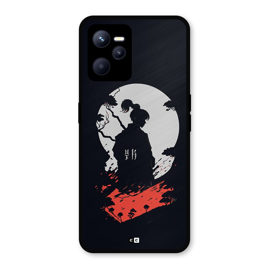 Japanese Warrior Metal Back Case for Realme C35