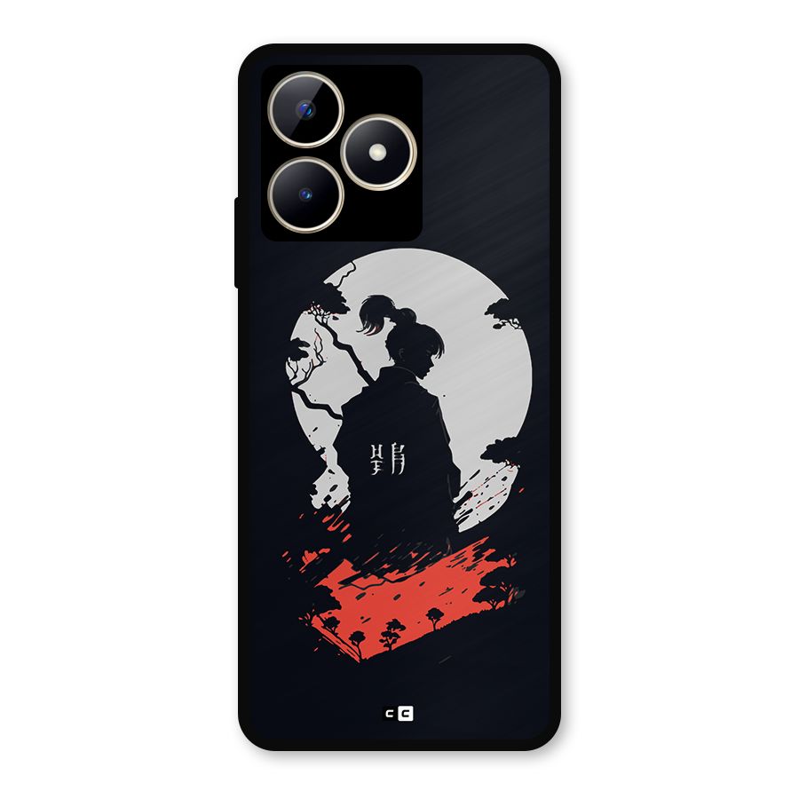 Japanese Warrior Metal Back Case for Realme C53