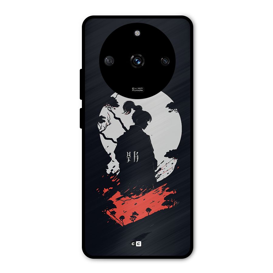 Japanese Warrior Metal Back Case for Realme Narzo 60 5G