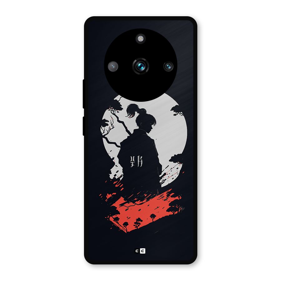 Japanese Warrior Metal Back Case for Realme Narzo 60 Pro