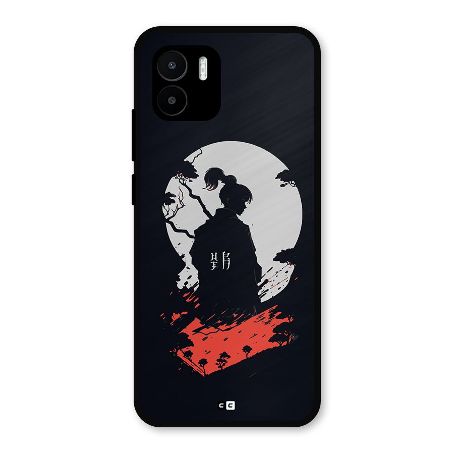 Japanese Warrior Metal Back Case for Redmi A2