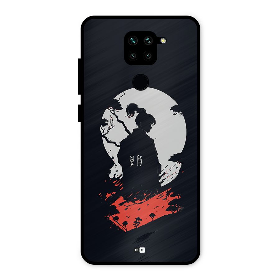 Japanese Warrior Metal Back Case for Redmi Note 9