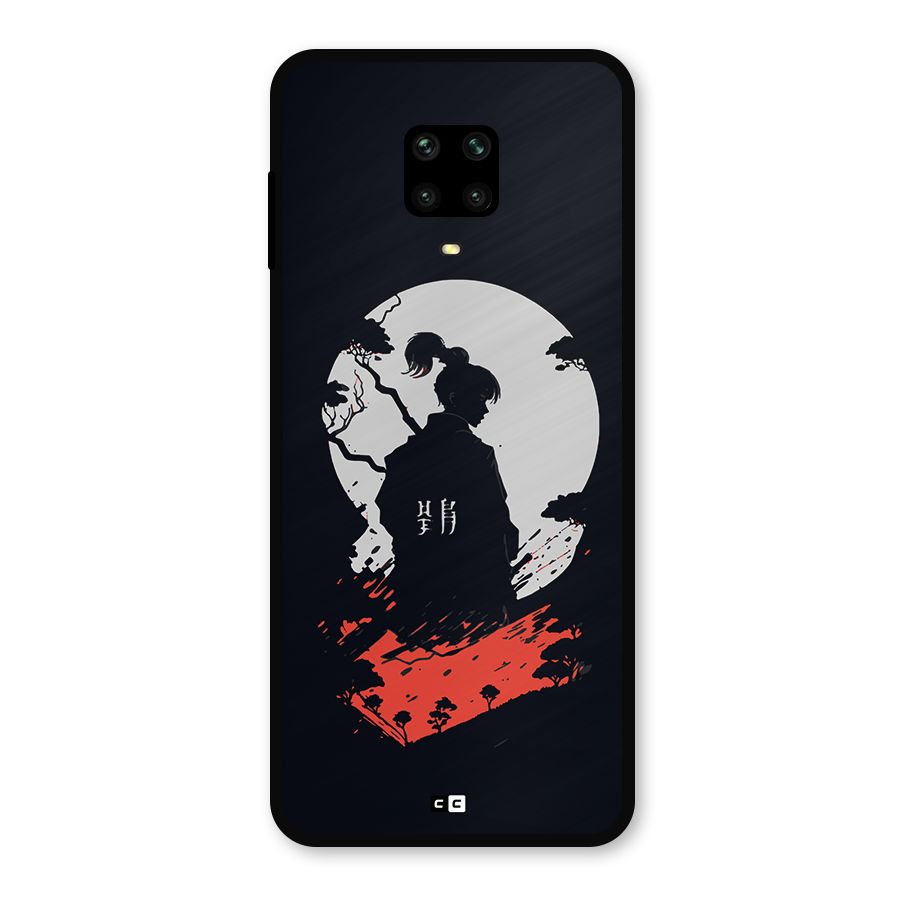Japanese Warrior Metal Back Case for Redmi Note 9 Pro