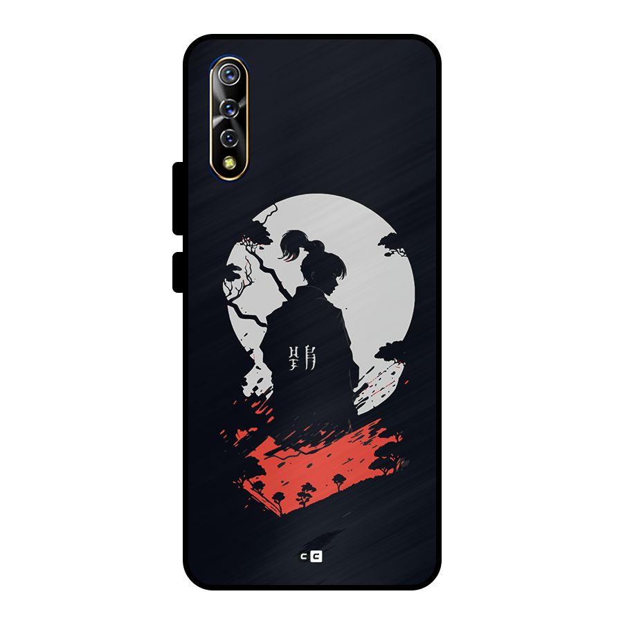 Japanese Warrior Metal Back Case for Vivo S1