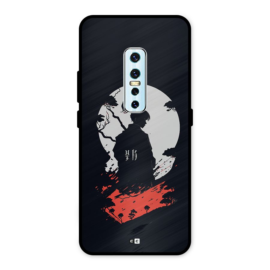 Japanese Warrior Metal Back Case for Vivo V17 Pro
