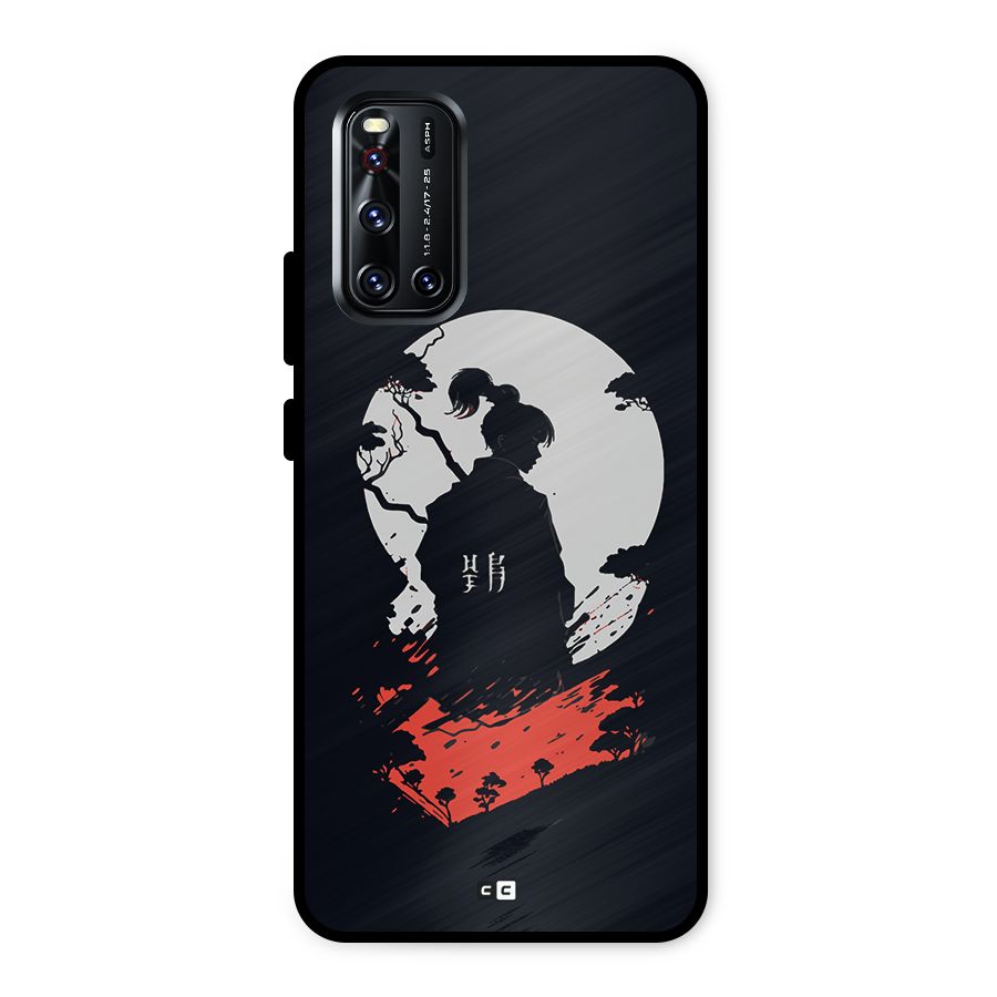Japanese Warrior Metal Back Case for Vivo V19