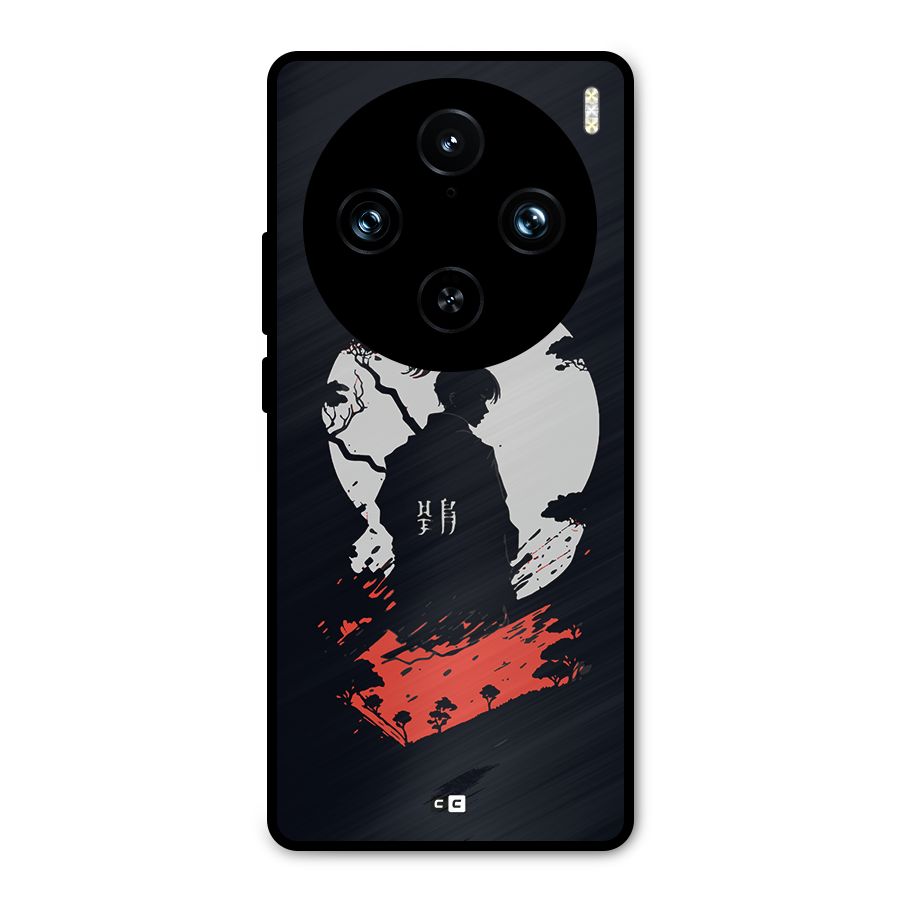 Japanese Warrior Metal Back Case for Vivo X100 Pro