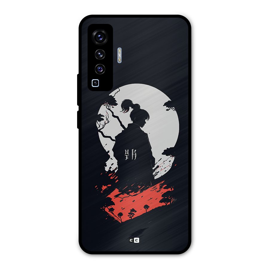 Japanese Warrior Metal Back Case for Vivo X50