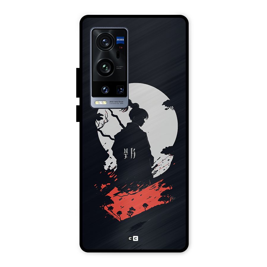 Japanese Warrior Metal Back Case for Vivo X60 Pro Plus