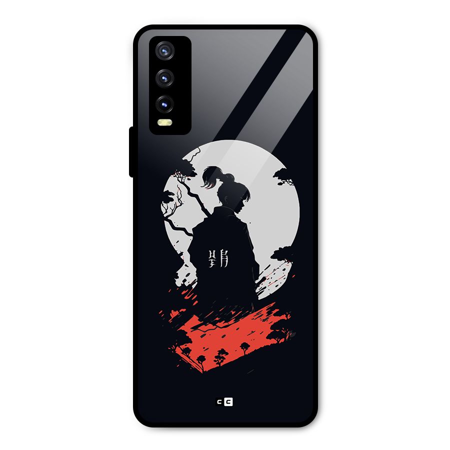 Japanese Warrior Metal Back Case for Vivo Y20