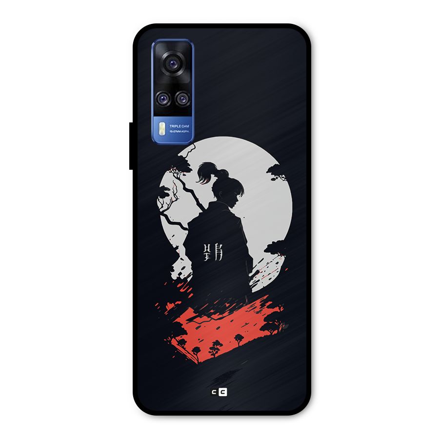 Japanese Warrior Metal Back Case for Vivo Y31