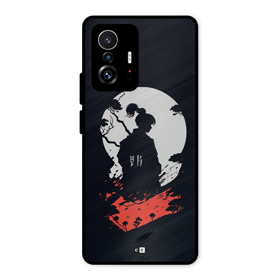 Japanese Warrior Metal Back Case for Xiaomi 11T Pro