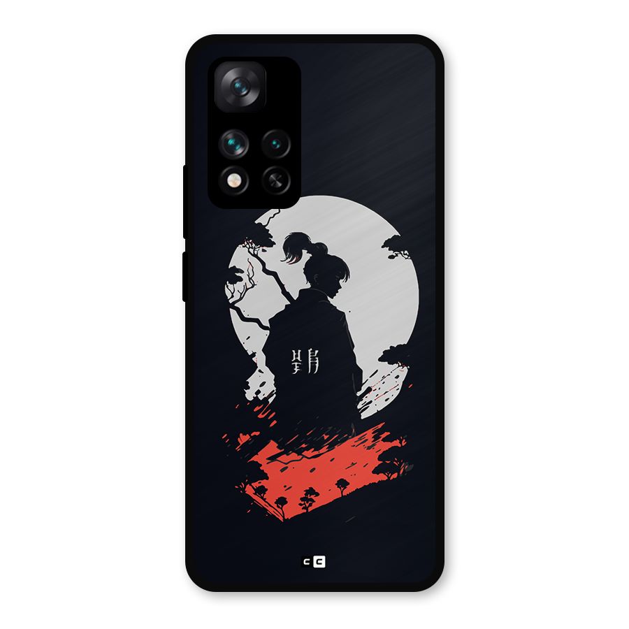Japanese Warrior Metal Back Case for Xiaomi 11i Hypercharge 5G