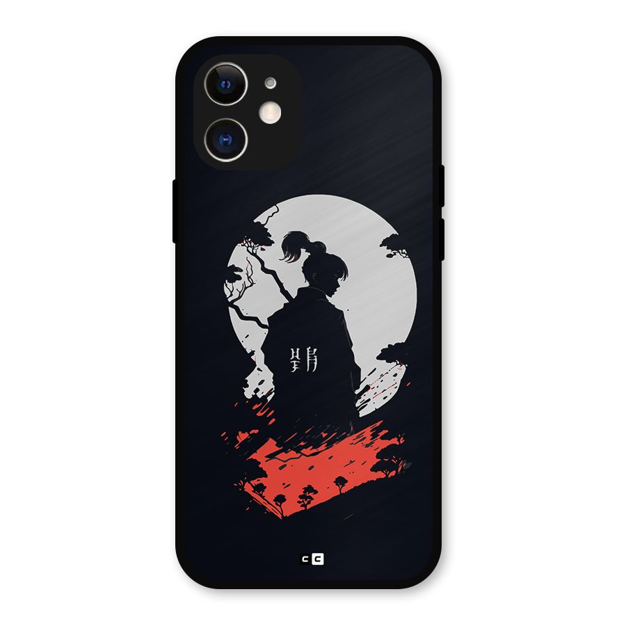 Japanese Warrior Metal Back Case for iPhone 12