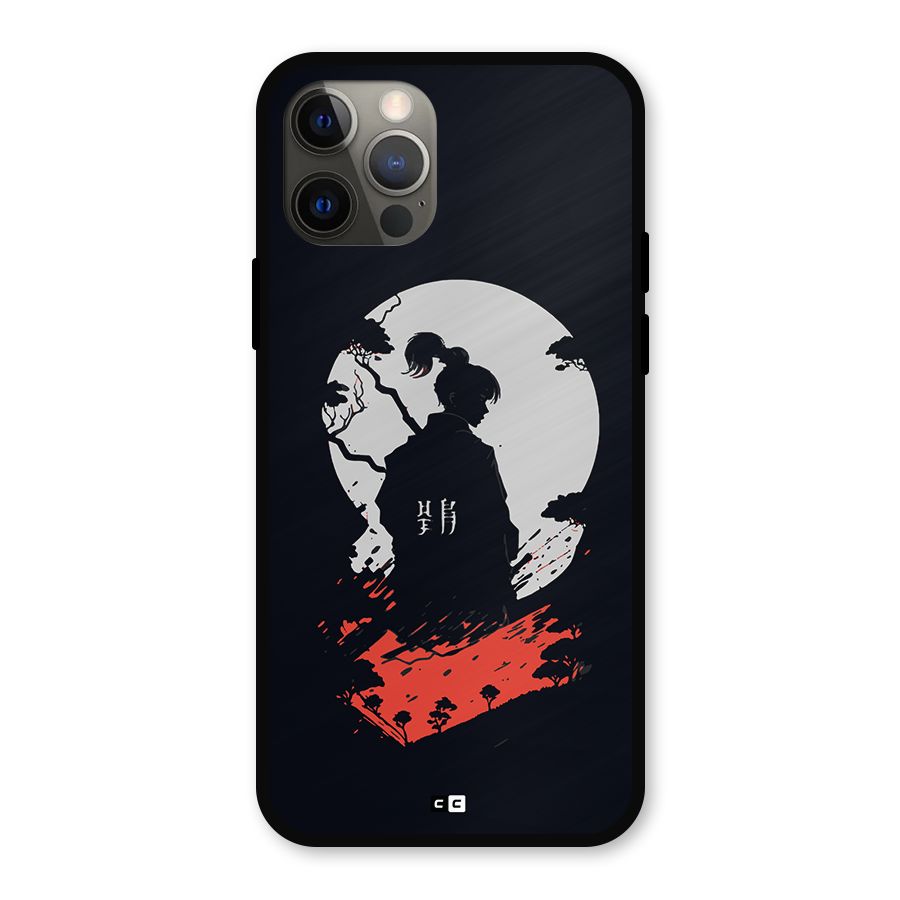 Japanese Warrior Metal Back Case for iPhone 12 Pro