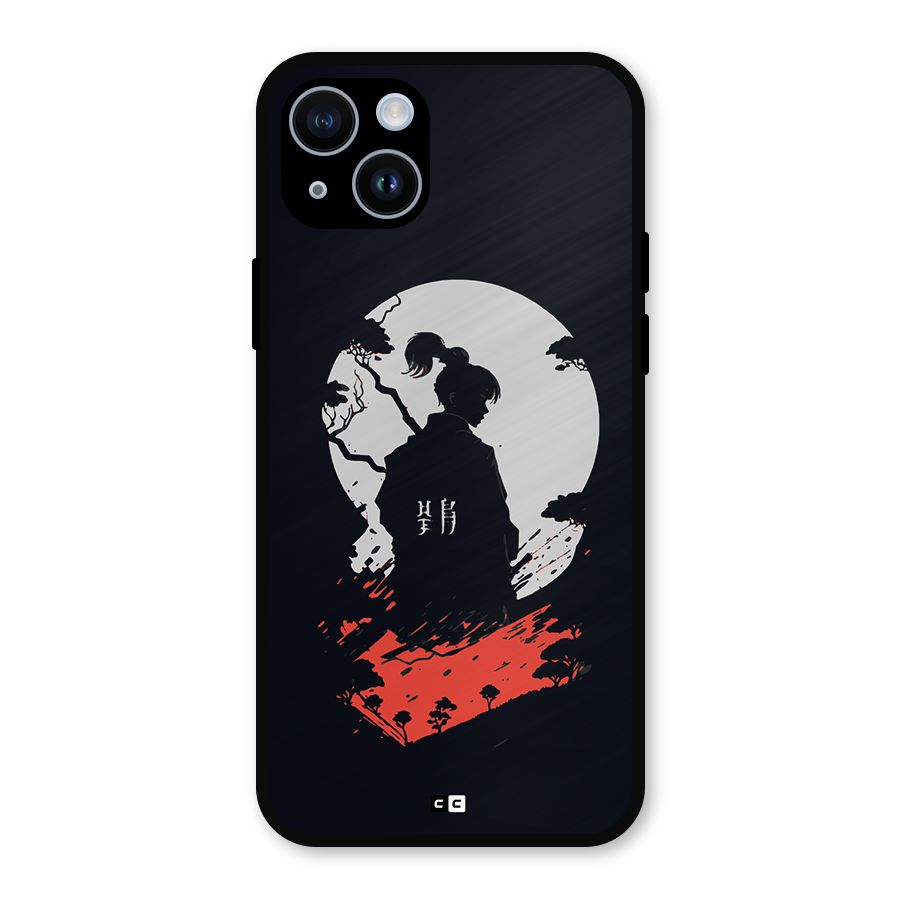 Japanese Warrior Metal Back Case for iPhone 14