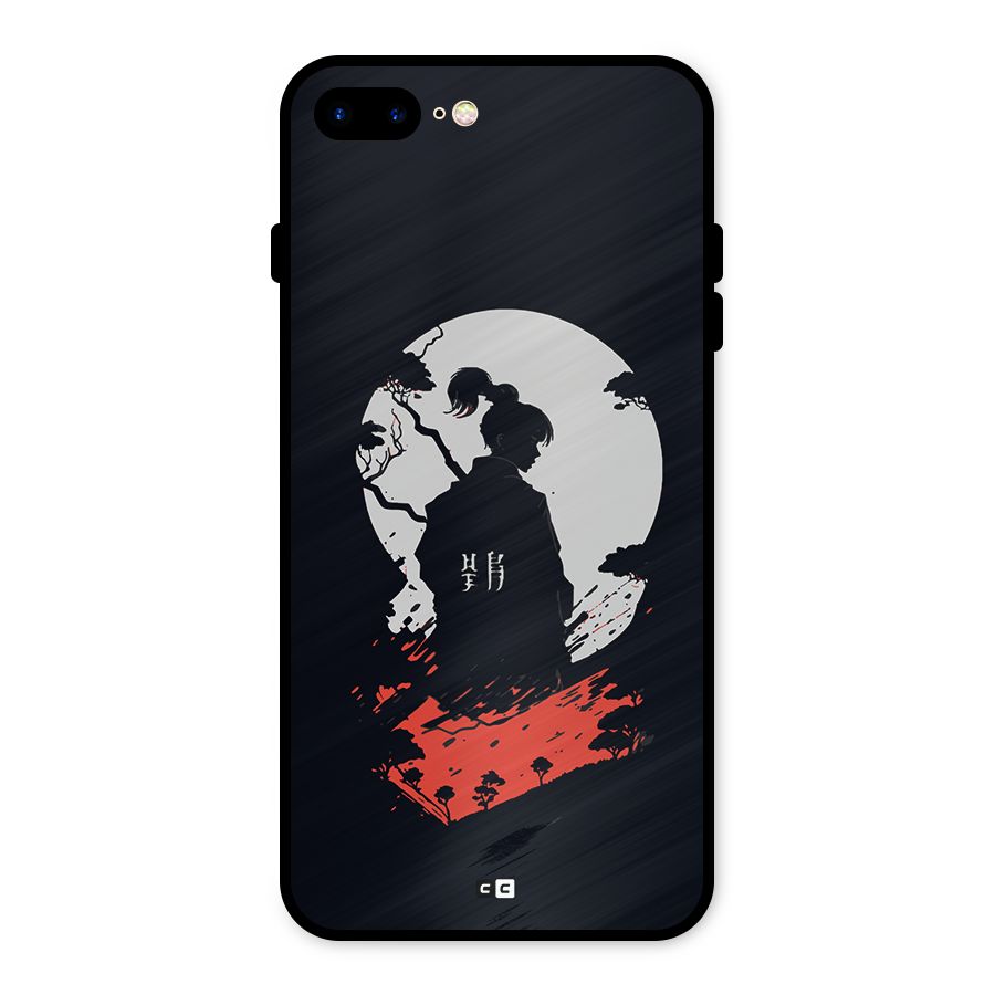 Japanese Warrior Metal Back Case for iPhone 8 Plus