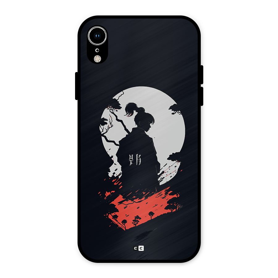 Japanese Warrior Metal Back Case for iPhone XR