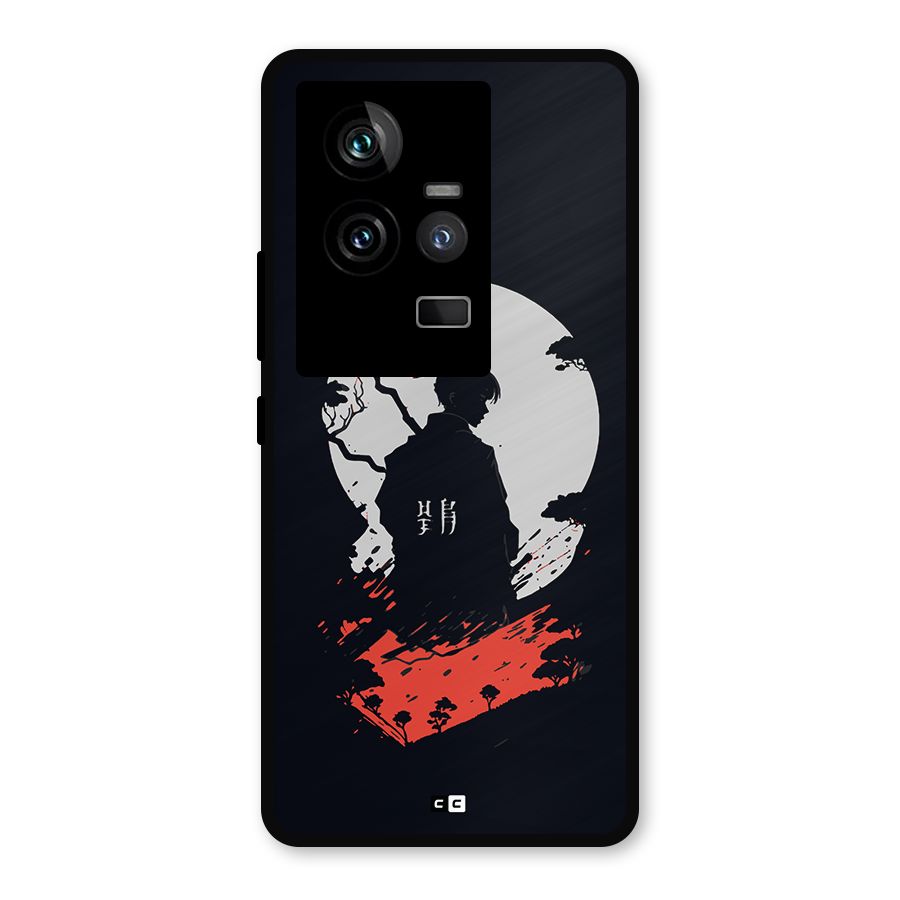 Japanese Warrior Metal Back Case for iQOO 11 5G
