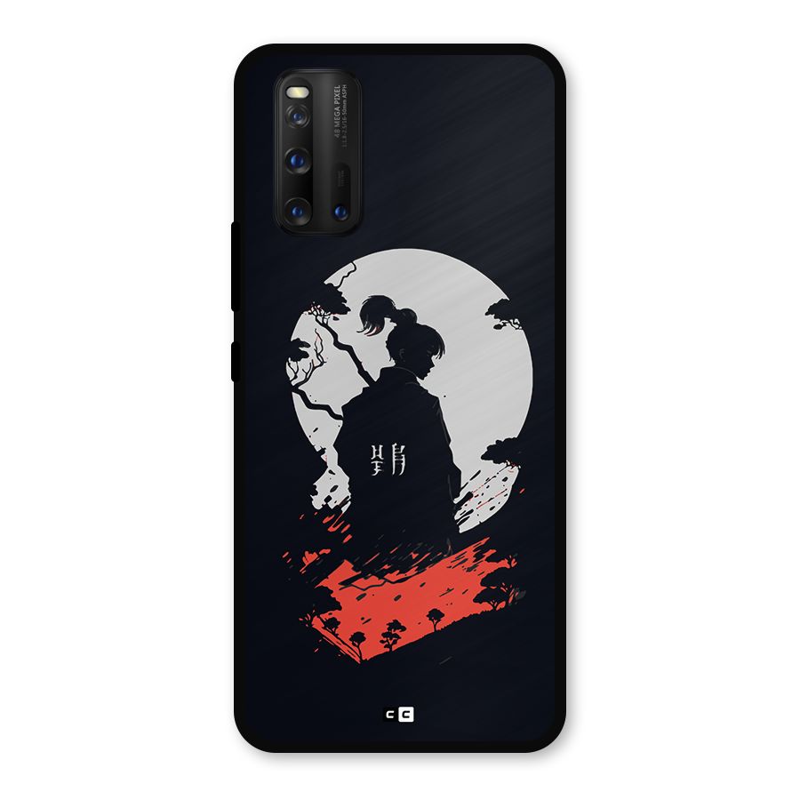 Japanese Warrior Metal Back Case for iQOO 3