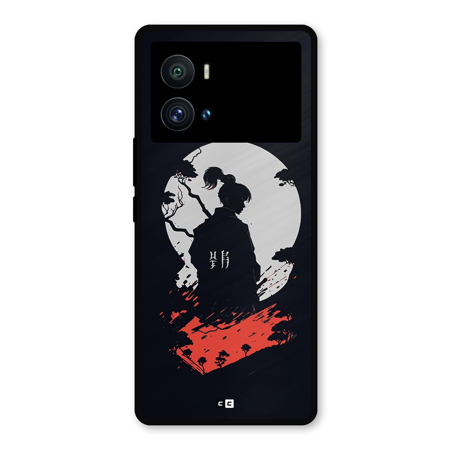 Japanese Warrior Metal Back Case for iQOO 9 Pro