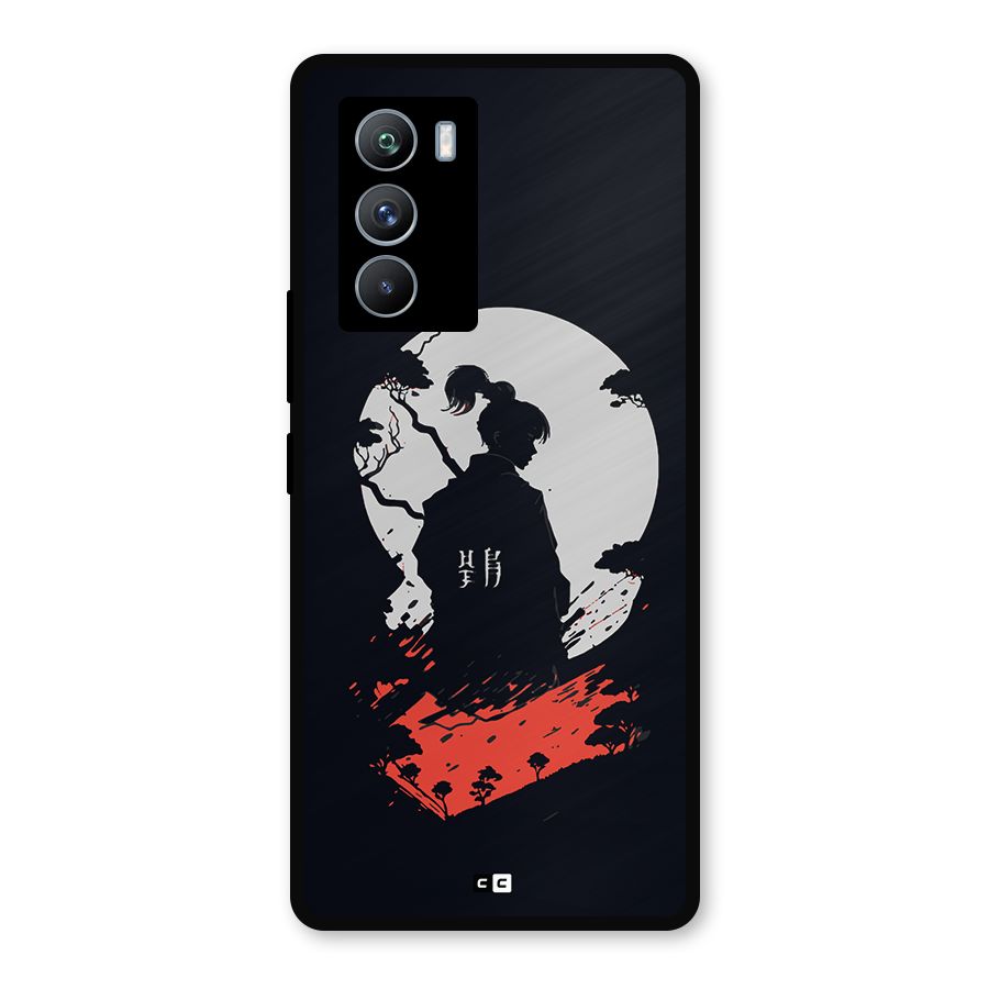 Japanese Warrior Metal Back Case for iQOO 9 SE