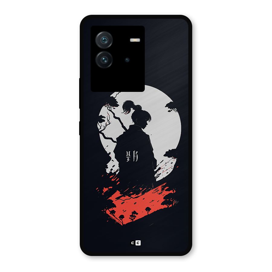 Japanese Warrior Metal Back Case for iQOO Neo 6 5G