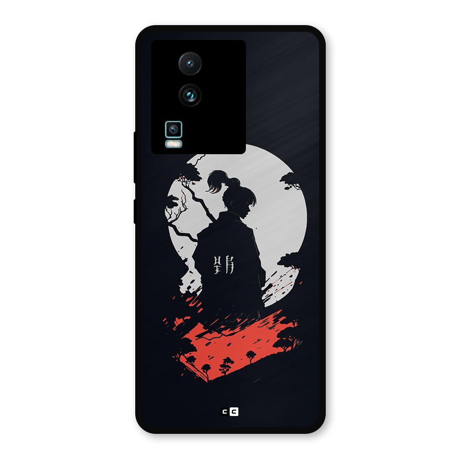 Japanese Warrior Metal Back Case for iQOO Neo 7 Pro