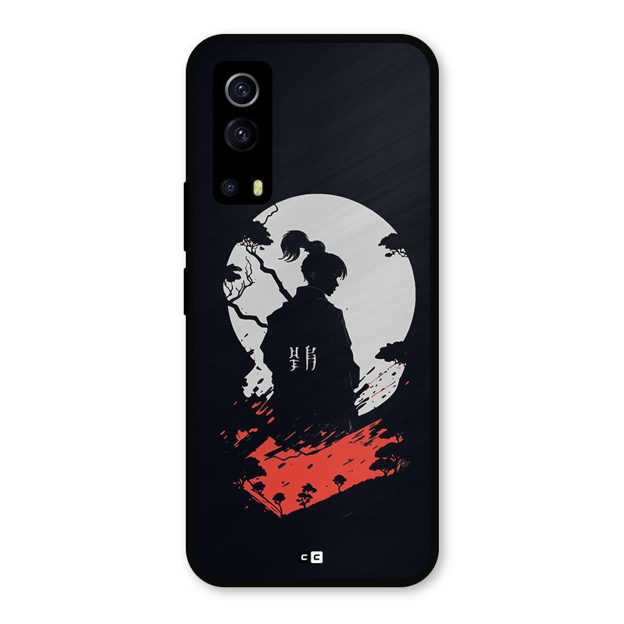 Japanese Warrior Metal Back Case for iQOO Z3