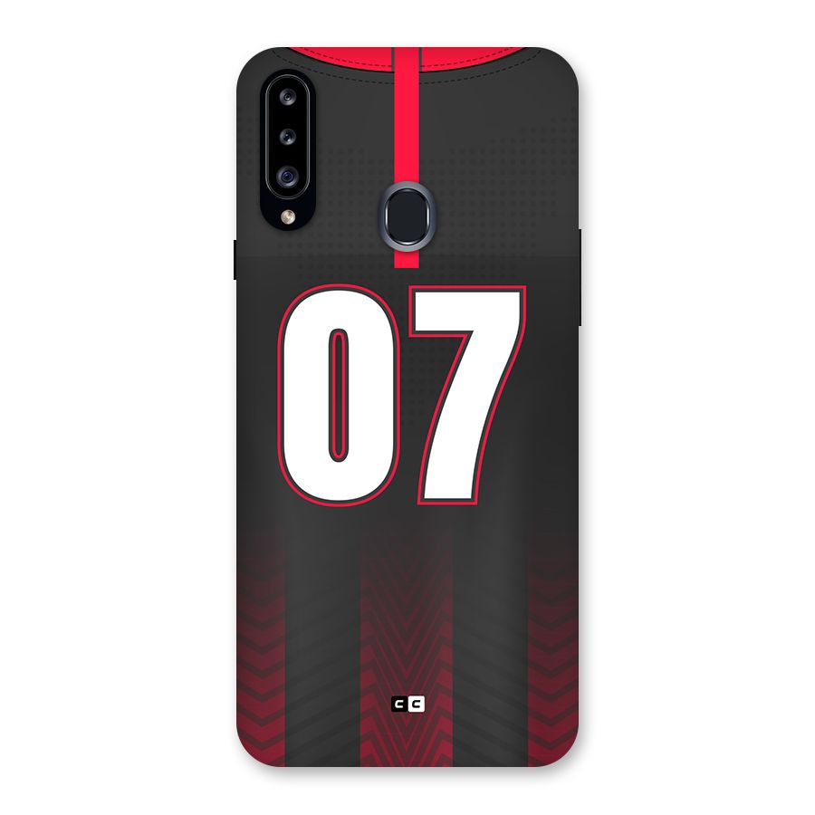 Jersy No 7 Back Case for Galaxy A20s