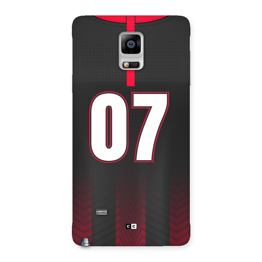 Jersy No 7 Back Case for Galaxy Note 4