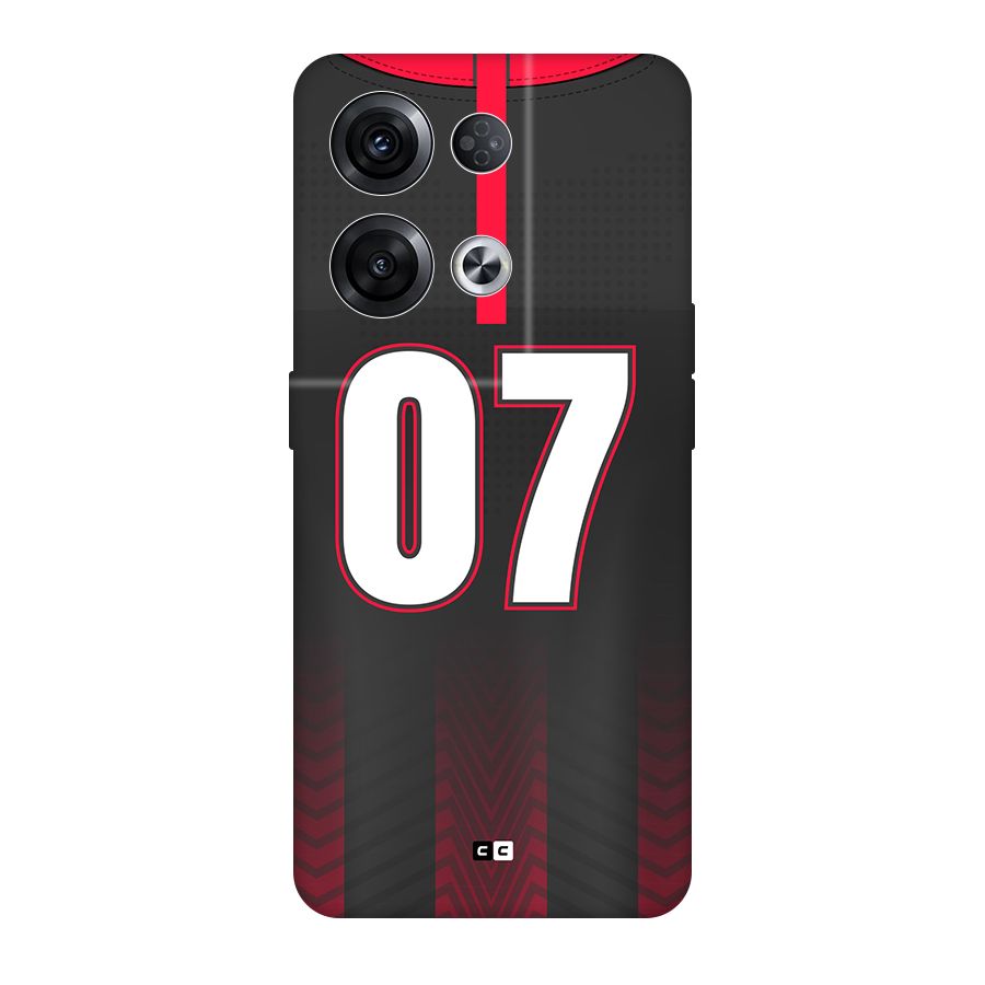 Jersy No 7 Back Case for Oppo Reno8 Pro 5G