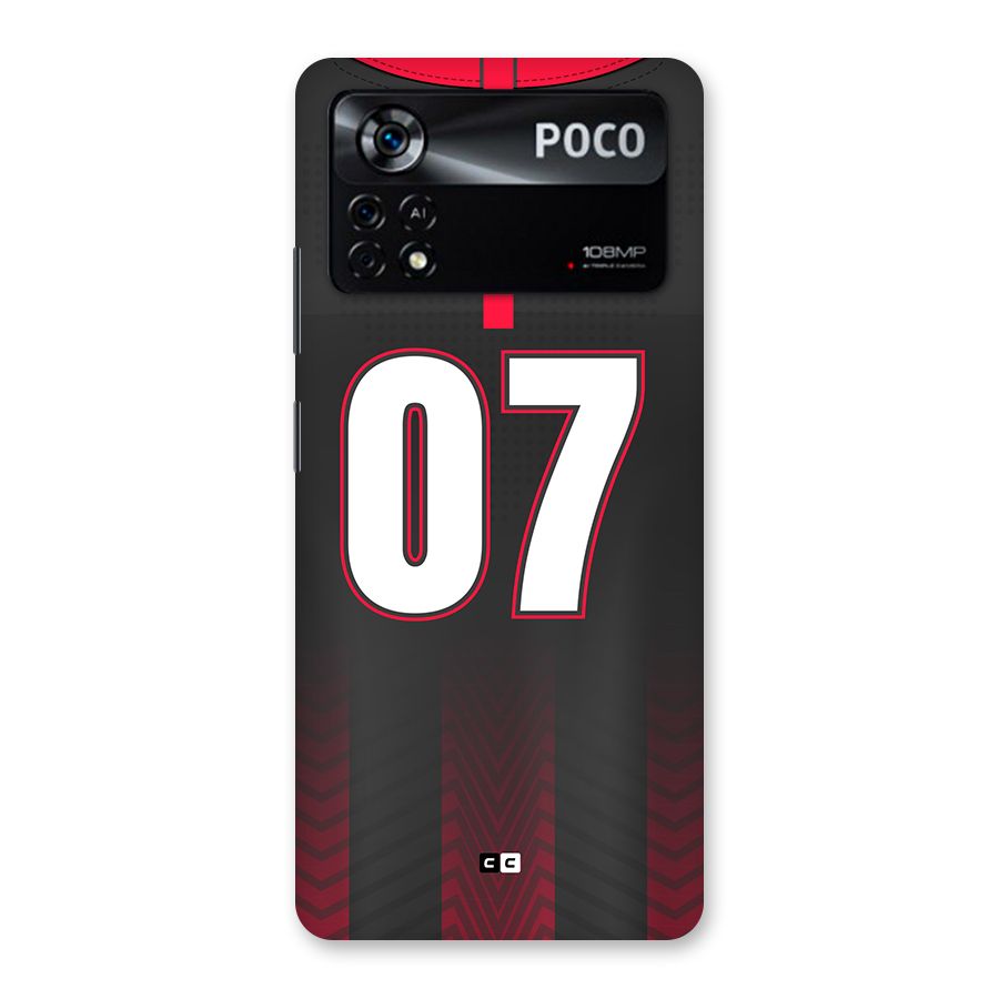 Jersy No 7 Back Case for Poco X4 Pro 5G