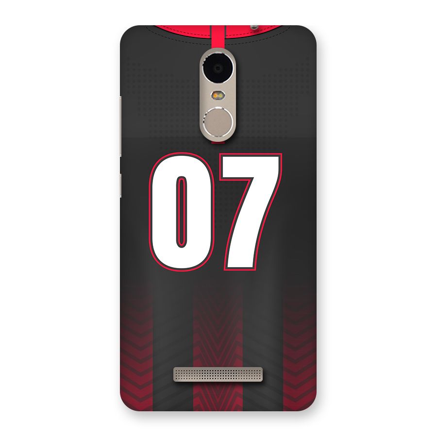 Jersy No 7 Back Case for Redmi Note 3