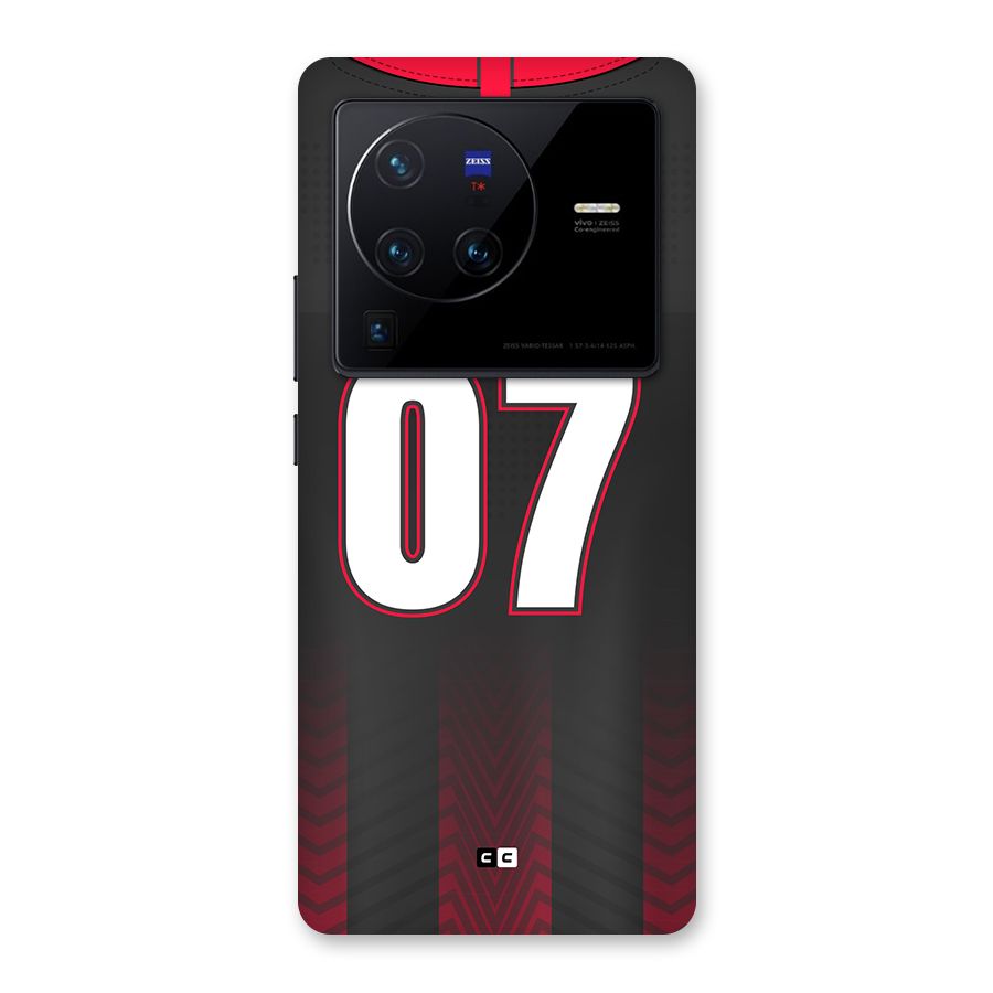 Jersy No 7 Back Case for Vivo X80 Pro