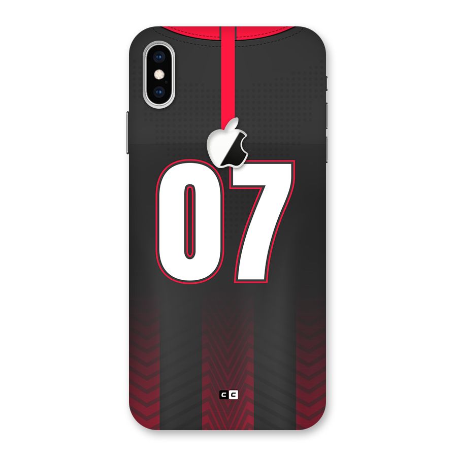 Jersy No 7 Back Case for iPhone XS Max Apple Cut