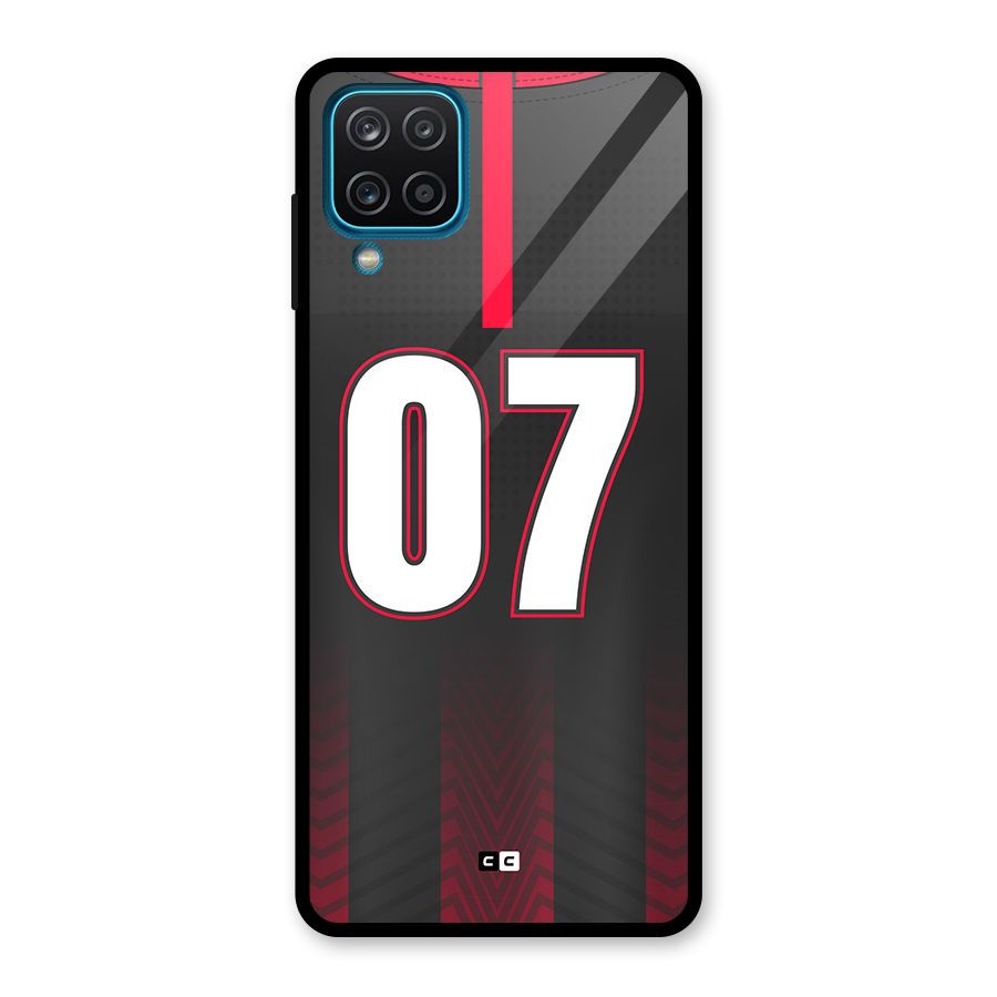 Jersy No 7 Glass Back Case for Galaxy A12