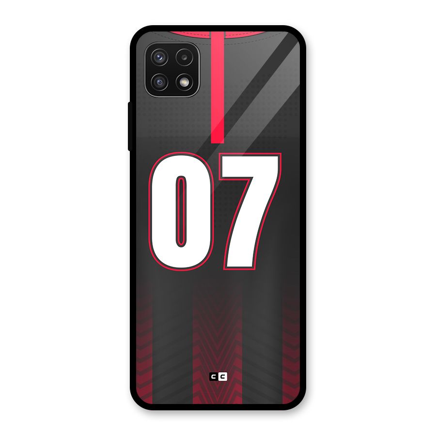 Jersy No 7 Glass Back Case for Galaxy A22 5G
