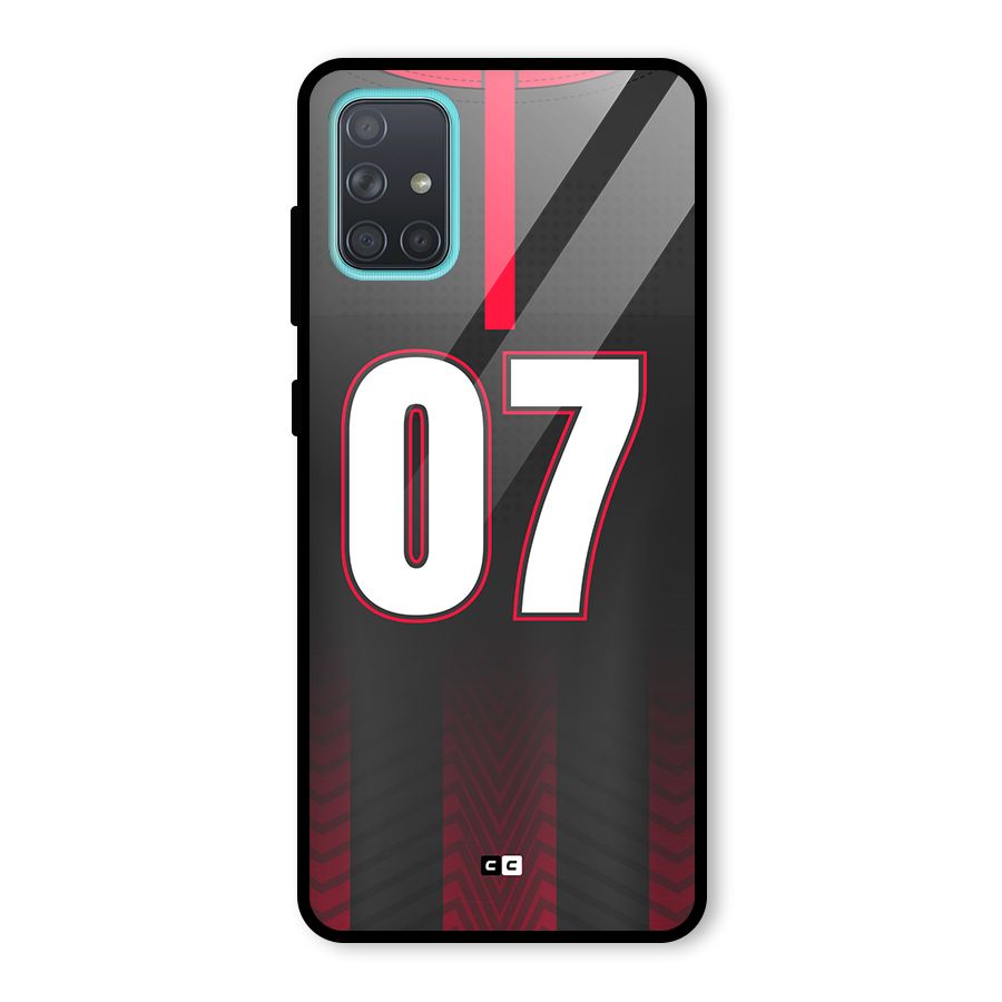 Jersy No 7 Glass Back Case for Galaxy A71